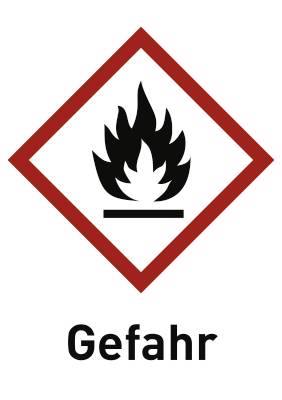 Aufkleber Entzündbar (GHS 02) Gefahr, Folie, 18x26 mm, 30 Stück/Bogen-0