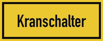Kranschalter, Alu, 250x100 mm-0