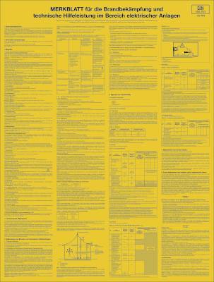 Merkblatt für die Brandbekämpfung und technische ..., Kunststoff, 500x660 mm-0