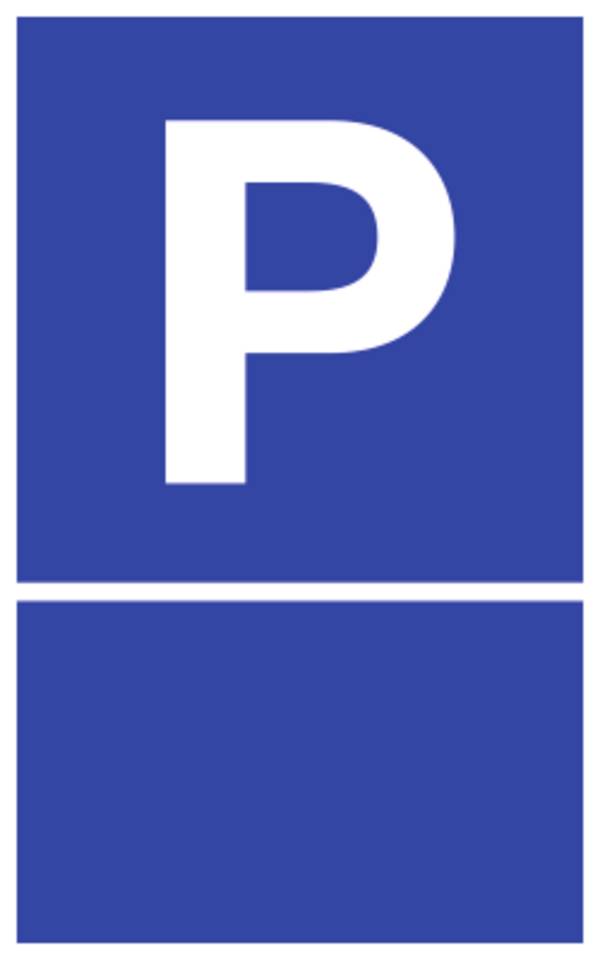 Parkplatzschild - zur Selbstbeschriftung, Alu, 400x650 mm