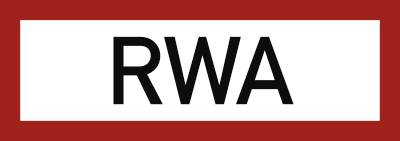 Schild RWA, Folie, 297x105 mm-0
