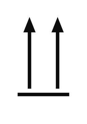Symbol Oben!, Folie, 105x148 mm-0