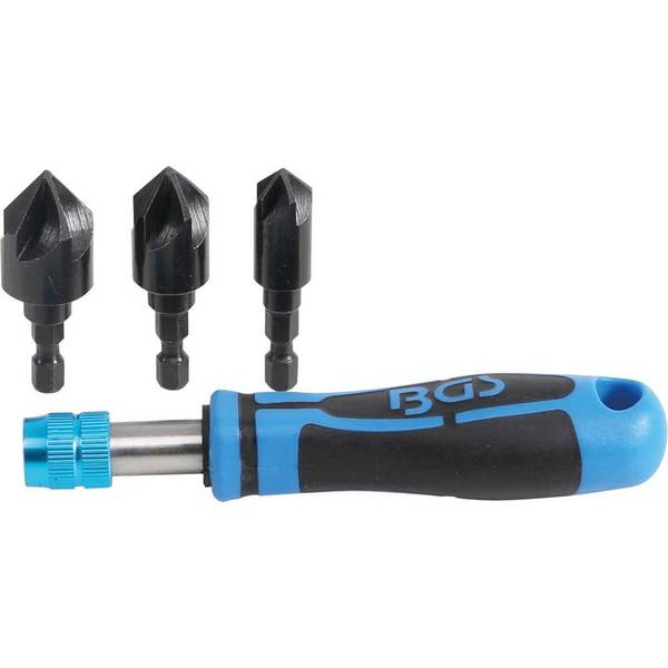 Entgrater-Set - Entgrater Ø 12 mm bis 19 mm - Chrom-Vandadium-Stahl