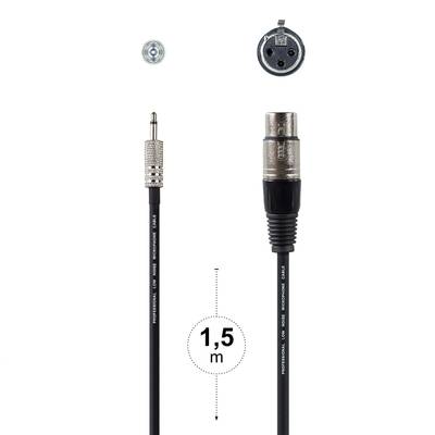 HAISER Mikrofonkabel 3,5 mm-Klinke-Male / XLR-Female 1,5 m