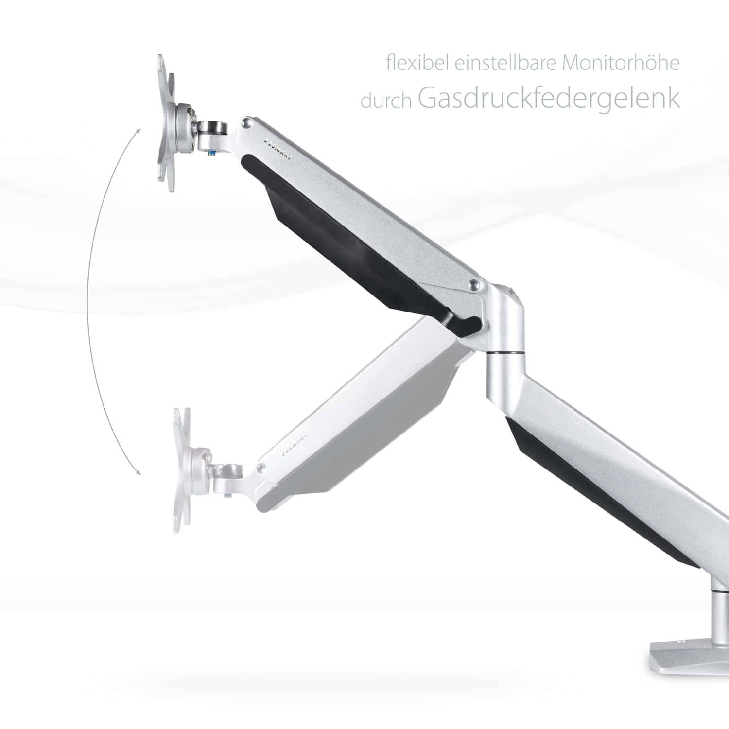 TV-/Monitor-Halter-Arm mit Gasdruckfeder 25 - 68 cm (10 - 27 Zoll) neigbar-2