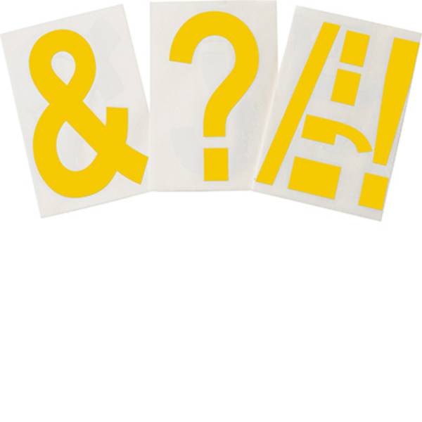 Bodenmarkierer, Buchstabe, gelb, extra stark klebend rückstandsfrei entfernbar, 152,40 mm x 203,2 mm, 20 Etiketten