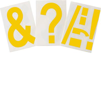 Bodenmarkierer, Buchstabe, gelb, extra stark klebend rückstandsfrei entfernbar, 152,40 mm x 203,2 mm, 20 Etiketten-0