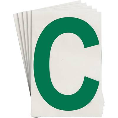 Bodenmarkierer, 'C', grün, extra stark klebend rückstandsfrei entfernbar, 152,40 mm x 203,2 mm, 20 Etiketten-0