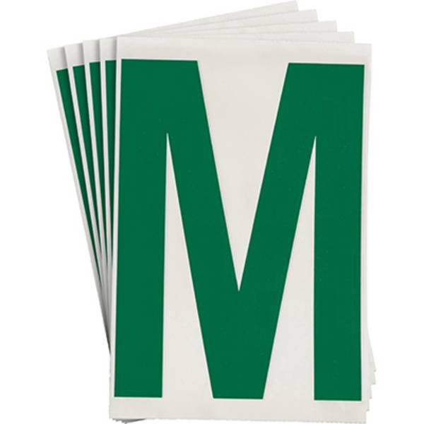 Bodenmarkierer, 'M', grün, extra stark klebend rückstandsfrei entfernbar, 152,40 mm x 203,2 mm, 20 Etiketten