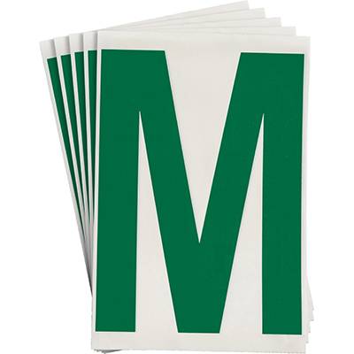 Bodenmarkierer, 'M', grün, extra stark klebend rückstandsfrei entfernbar, 152,40 mm x 203,2 mm, 20 Etiketten-0