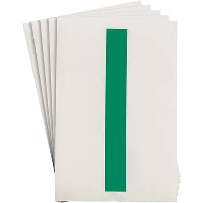Bodenmarkierer, 'I', grün, extra stark klebend rückstandsfrei entfernbar, 152,40 mm x 203,2 mm, 20 Etiketten-0