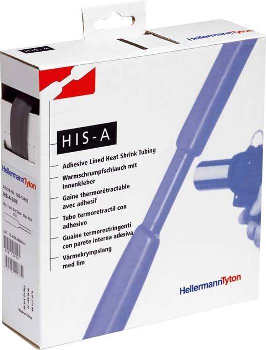 HellermannTyton Schrumpfschlauch HISA-24/8-POX-BK-0