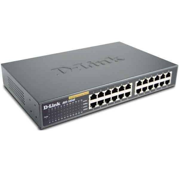 D-Link DES 1024D - Switch - 24 x 10/100 - Desktop-0