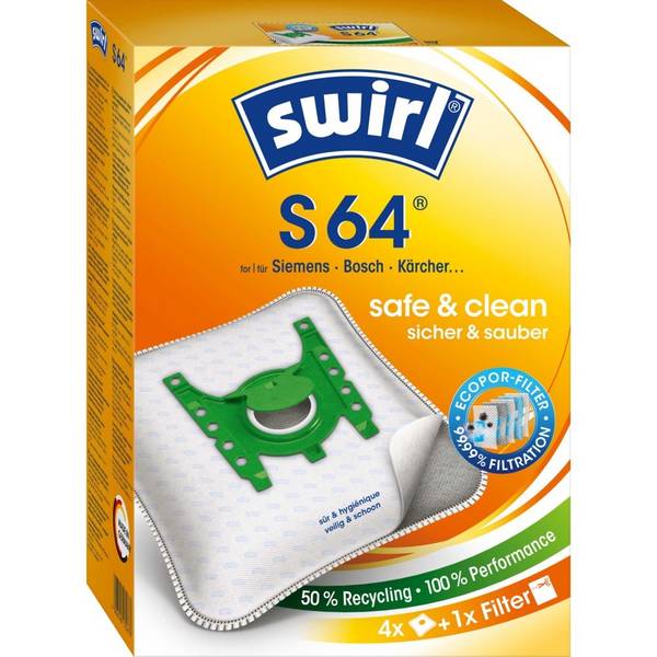 Swirl Staubbeutel S 64(S66) EcoPor VE4