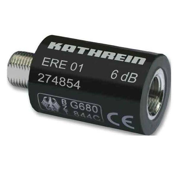 1St. Kathrein ERE01 274854 Dämpfungstecker 6dB Fernsp. In F Technik-0