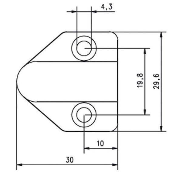 Assa Abloy effeff Kabelübergang f. Türrahmen 10