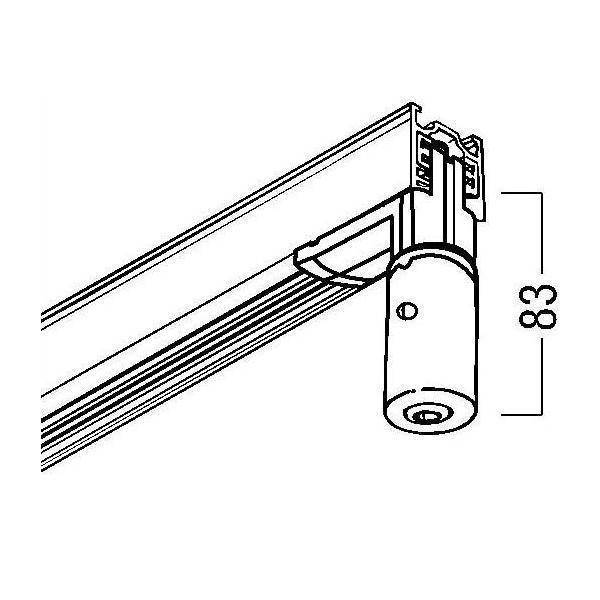 Zumtobel Group Pendel-Adapter 3ph ws 3CU ADAPT #6
