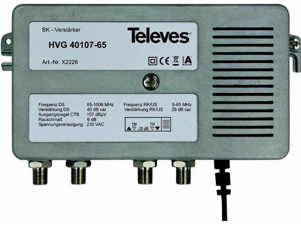 Televes BK-Verstärker Guß 40dB HVG40107-65