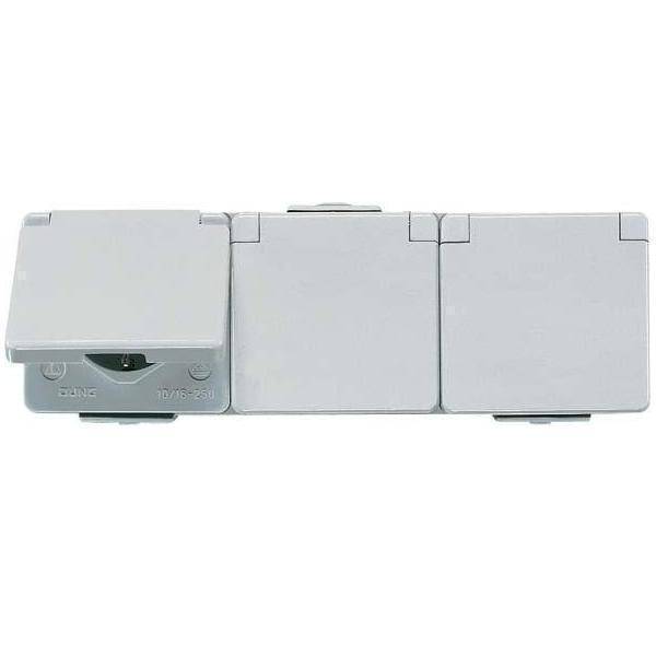 Jung SCHUKO-Steckdose 3-fach 623 W-0