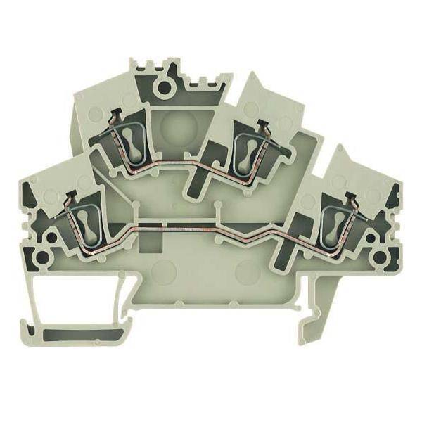Weidmüller Doppelklemme ZDK 2.5-2 24 A, 800 V, 5,1 mm, 72,5 54,5 mm-0