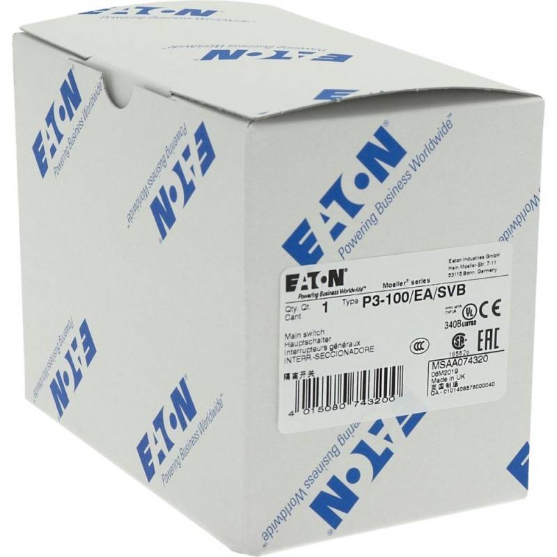 Eaton P3-100/EA/SVB Nockenschalter absperrbar 100 A 690 V 1 x 90 