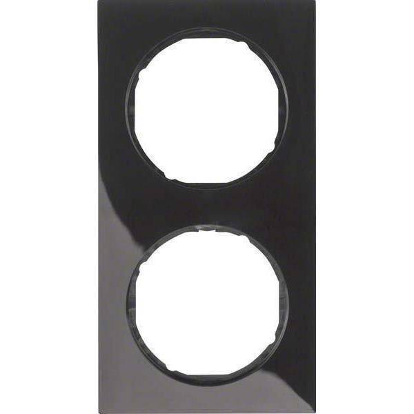 Berker 10122245, Schwarz, Schraubenlos, Berker, Glänzend, 1 Stück(e)-0