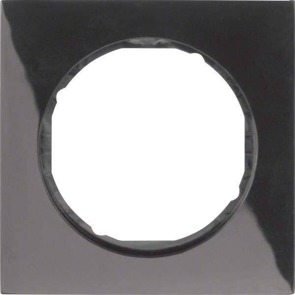 Berker 10112245, Schwarz, Schraubenlos, Berker, Glänzend, 1 Stück(e)