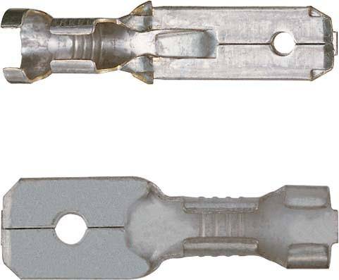 100 Stk. Klauke Flachstecker 2230 Messing-0