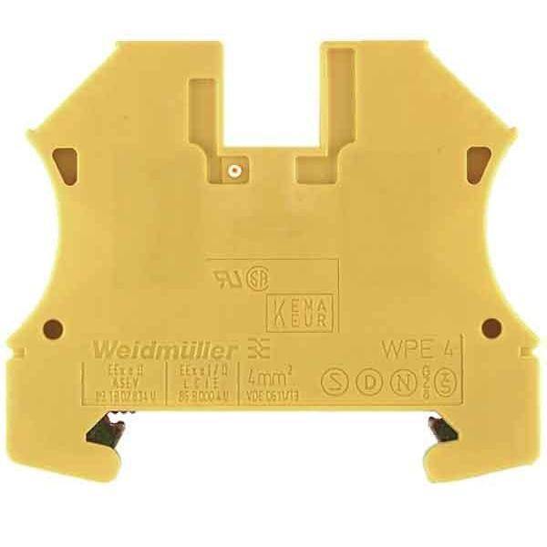Weidmüller WPE 4 - 6,1 mm - 46,5 mm - 56 mm - Schutzleiter-Reihenklemme - Schrau