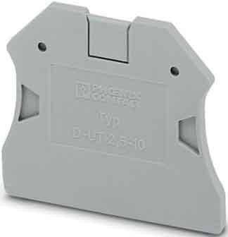 PHOENIX CONTACT - Phoenix D-UT 2.5/10, Terminal block cover, 1 Stück(e), Grau, 2,2 mm, 47 mm, 39,8 mm