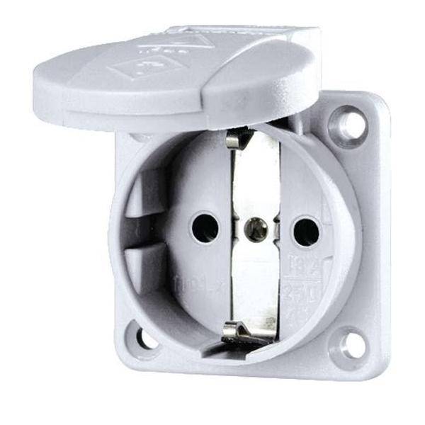 Mennekes Schuko-Anbau-Steckdose 16A,2p+E,230V,gr 11030 16 A, 230 V-0