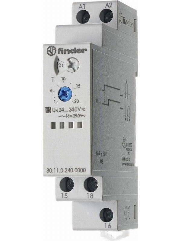 Finder Zeitrelais 80.11.0.240.000 Ansprechverz.