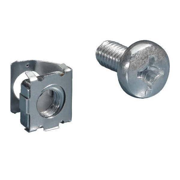 Federmuttern m.Schrauben DK7000990 Pack=50Stück M6x10mm für T-Nut Profil-0