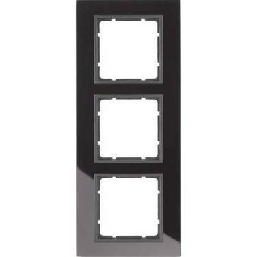 Berker Rahmen 10136616 3fach schwarz