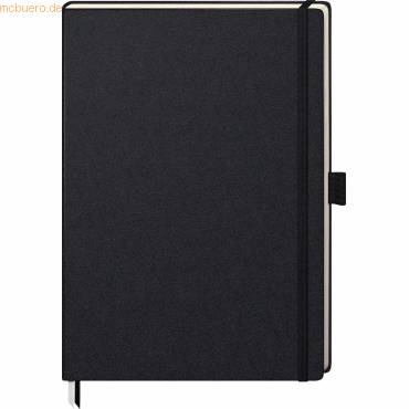 Notizbuch Kompagnon Klassik 21x29,4cm 96 Blatt 80g/qm dotted Hardcover schwarz-0