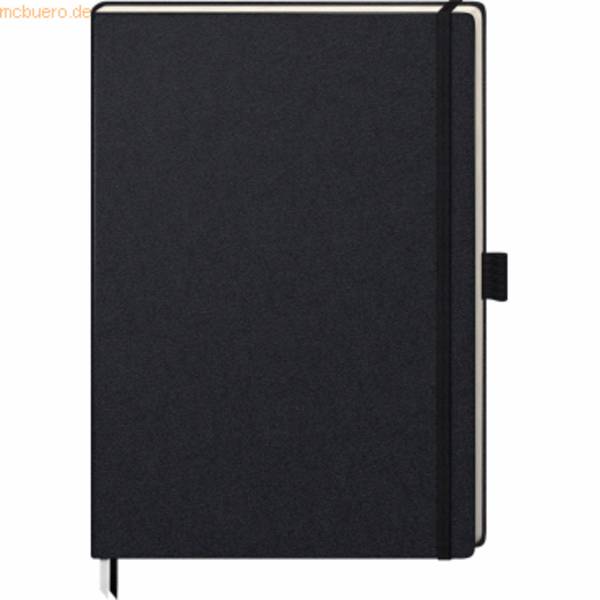 Notizbuch Kompagnon Klassik 21x29,4cm 96 Blatt 80g/qm dotted Hardcover schwarz