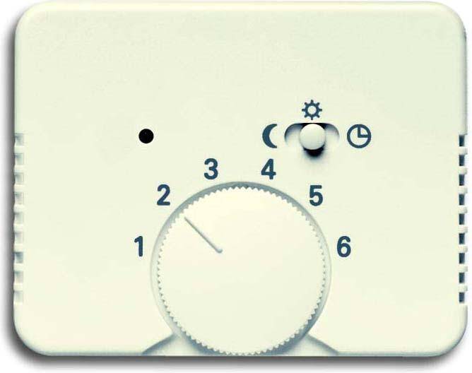 Busch-Jaeger Zentralscheibe elf/ws Temp.Regl.m.Nachtabs 1795-22G 70 mm, 54 15 mm-0