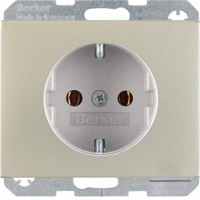 Berker 47357004, Typ F, Edelstahl, Edelstahl, IP20, 250 V, 16 A-0