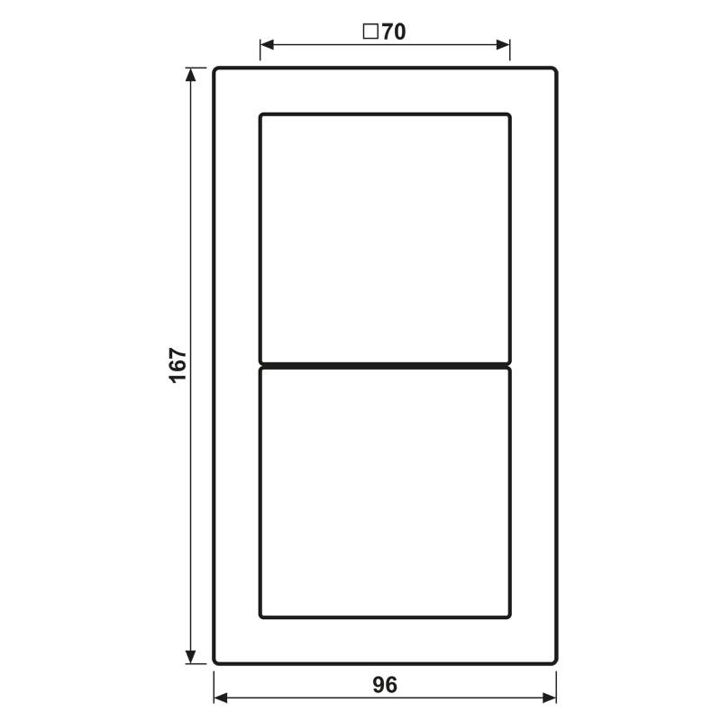 Jung Rahmen 2-fach ws FD 982 W-1