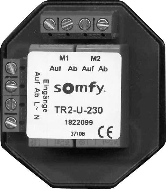 Somfy Trennrelais TR2-U-230 AP 1822108-0