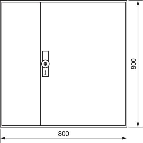 Hager Zählerschrank,universZ ZB13W-1