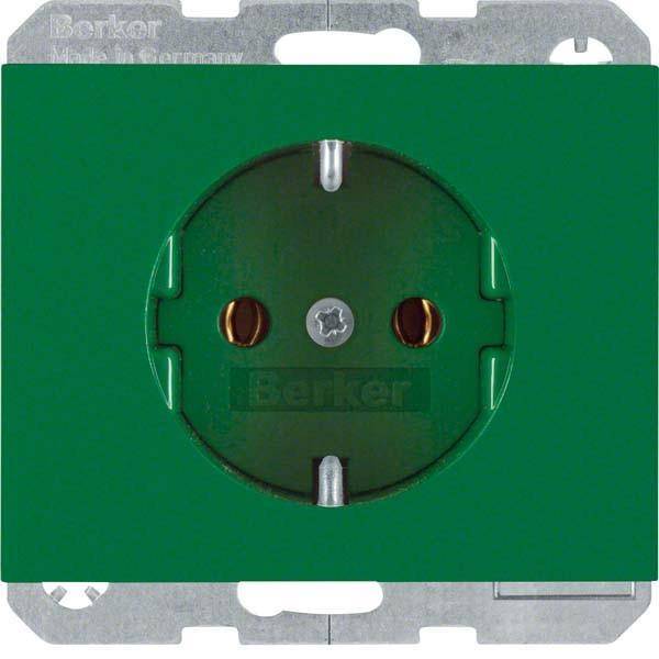 BERKER BERKER Steckdose 1f gn glz UP IP20 K.1 47157013 Zentralplatte