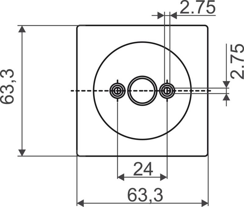 Busch-Jaeger Zentralscheibe eds 2542 DR/02-866-1