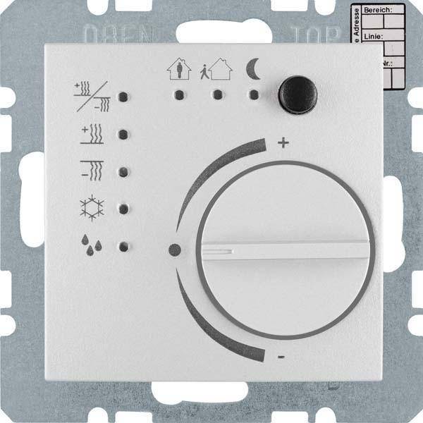 BERKER BERKER Raumtemperaturregler UP KNX alu B.7 75441183 mt Bedienelement