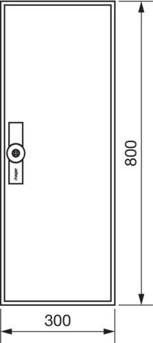 Hager Zählerschrank,universZ ZB11W-1