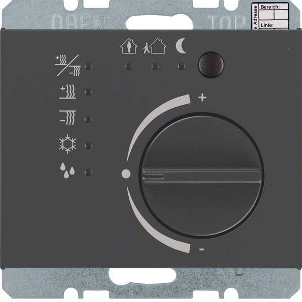 BERKER BERKER Raumtemperaturregler UP KNX anth K.1 75441175 mt Bedienelement