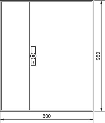 Hager Zählerschrank,universZ ZB23W-1