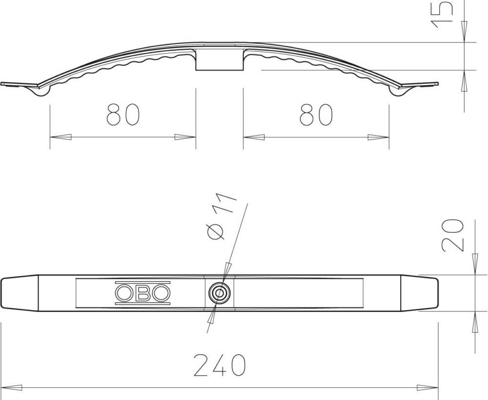 OBO Bettermann Kabelklammer 2033 AS-1