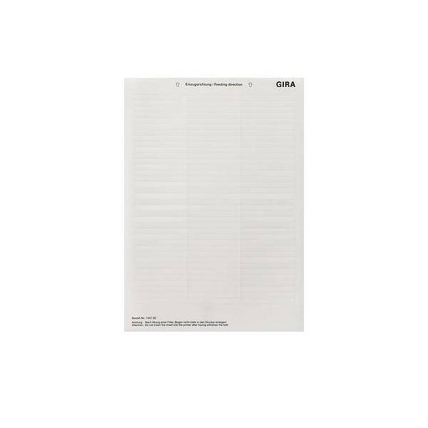 Gira Beschriftungsbogen 145700-0