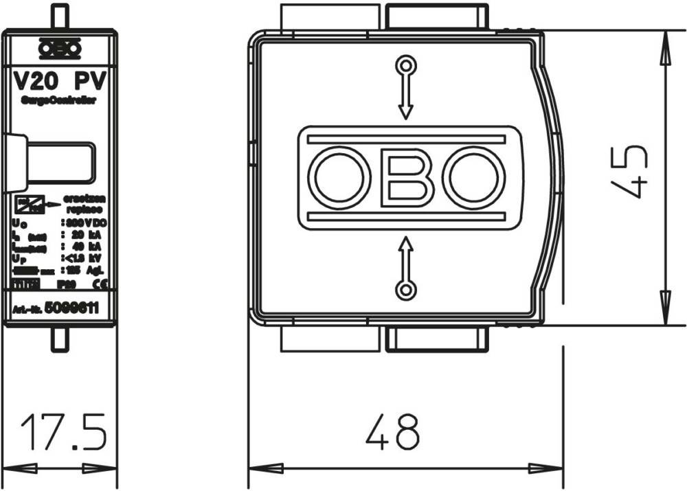 OBO Bettermann SurgeController V20-C 0-300PV-1